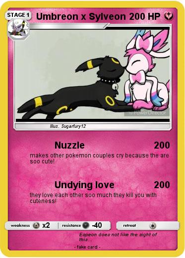 Pokemon Umbreon x Sylveon Pokemon Umbreon x Sylveon