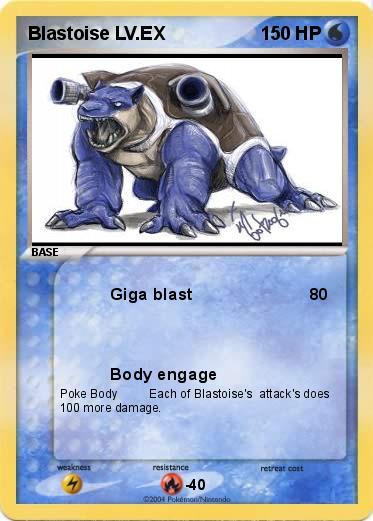 Pokemon Blastoise LV.EX