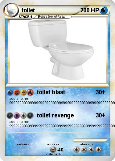 Pokemon toilet