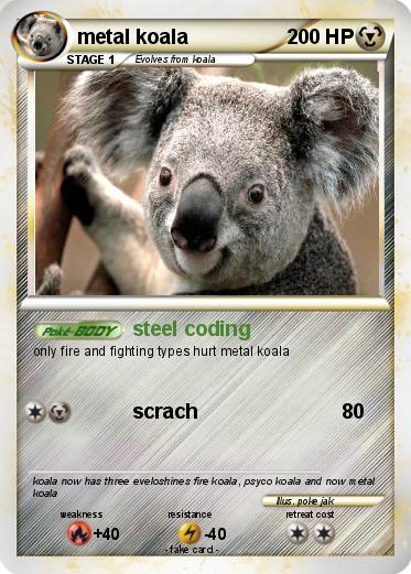 Pokemon metal koala