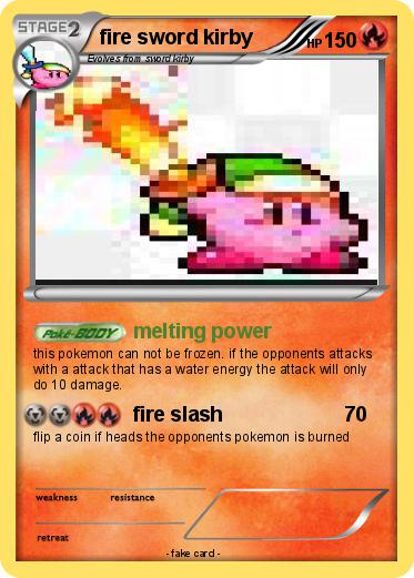 Pokemon fire sword kirby