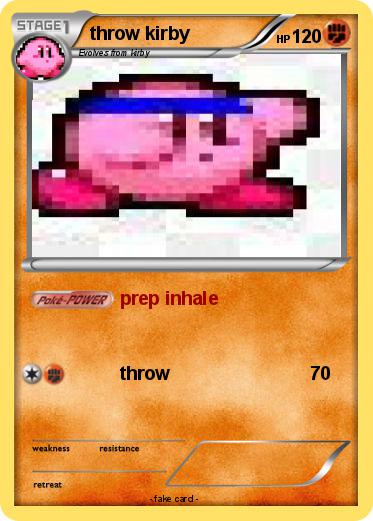 Pokemon throw kirby