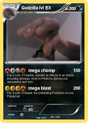 Pokemon Godzilla lvl EX