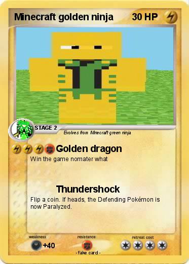 Pokemon Minecraft golden ninja