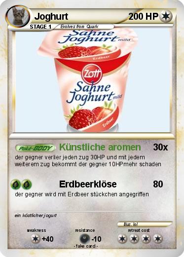 Pokemon Joghurt