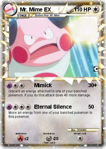 Pokemon Mr. Mime EX