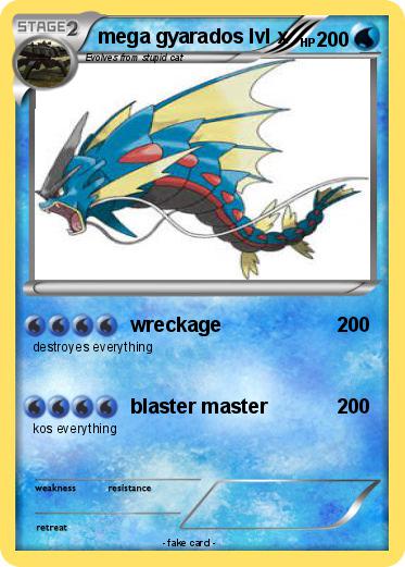 Pokemon mega gyarados lvl x