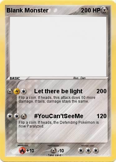 Pokemon Blank Monster