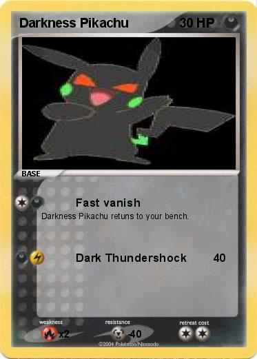 Pokemon Darkness Pikachu