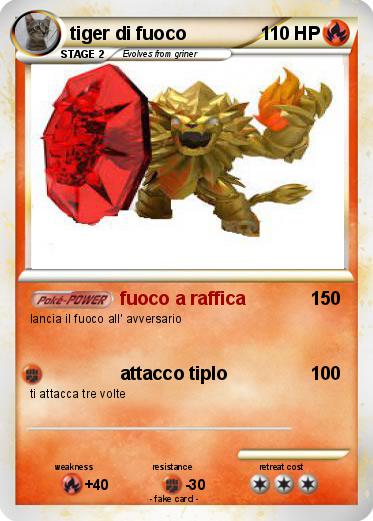 Pokemon tiger di fuoco