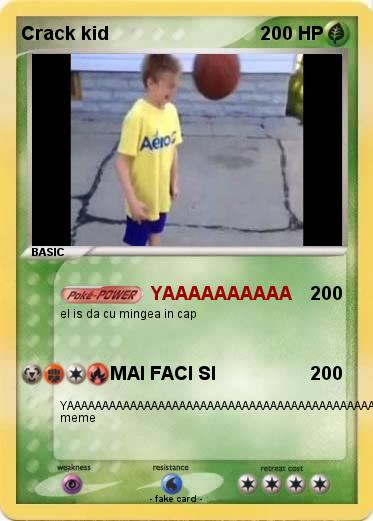 Pokemon Crack kid