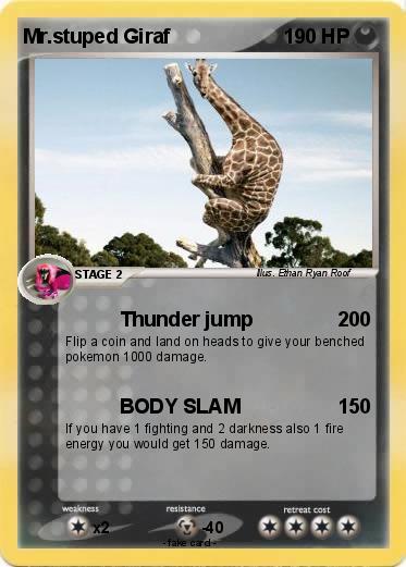 Pokemon Mr.stuped Giraf