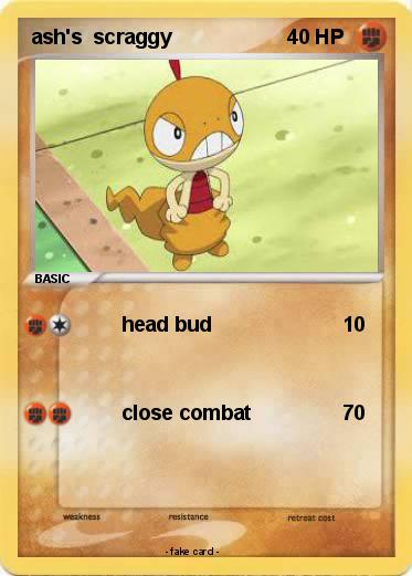 Pokemon ash's  scraggy