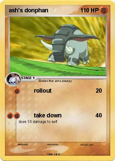 Pokemon ash's donphan