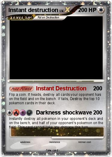 Pokemon Instant destruction