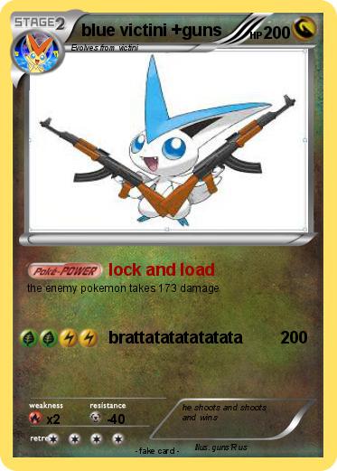 Pokemon blue victini +guns
