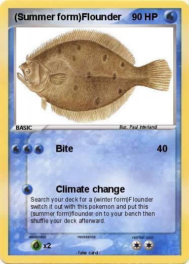 Pokemon (Summer form)Flounder Pokemon (Summer form)Flounder