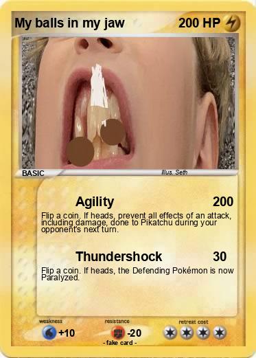 Pokemon My balls in my jaw