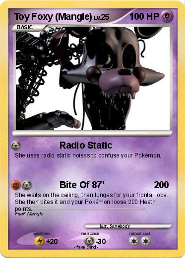 Pokemon Toy Foxy (Mangle)