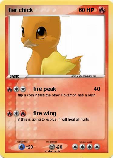 Pokemon fier chick