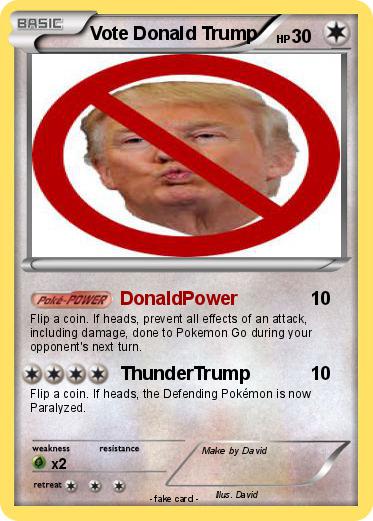 Pokemon Vote Donald Trump
