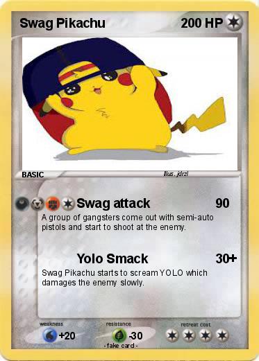 Pokemon Swag Pikachu