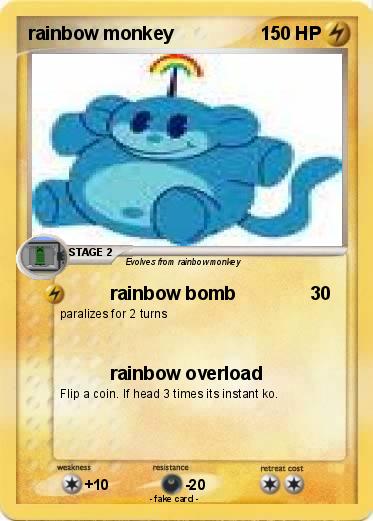 Pokemon rainbow monkey