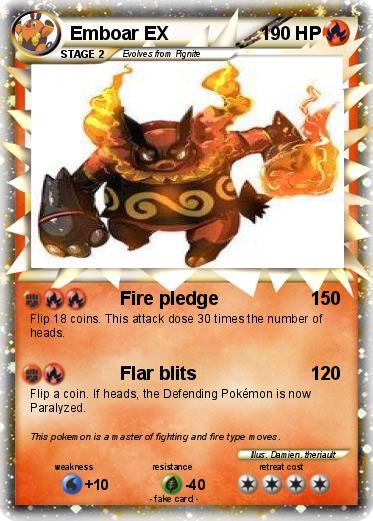 Pokemon Emboar EX