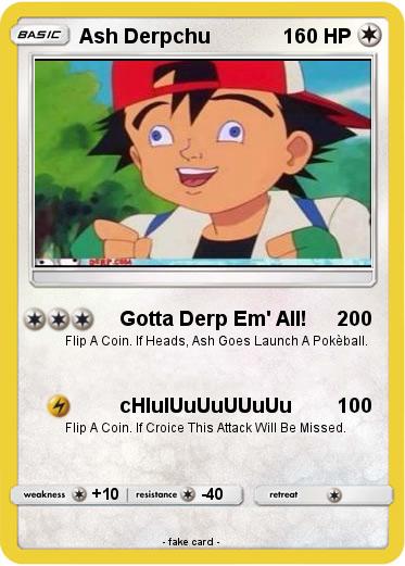 Pokemon Ash Derpchu