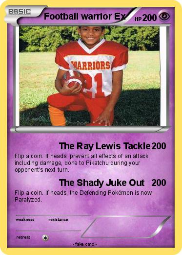 Pokemon Football warrior Ex
