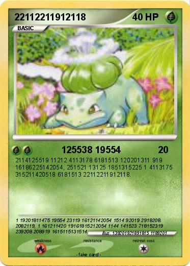 Pokemon 22112211912118