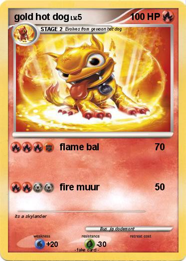 Pokemon gold hot dog