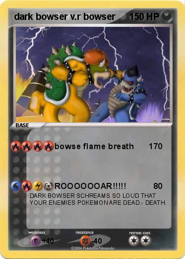 Pokemon dark bowser v.r bowser