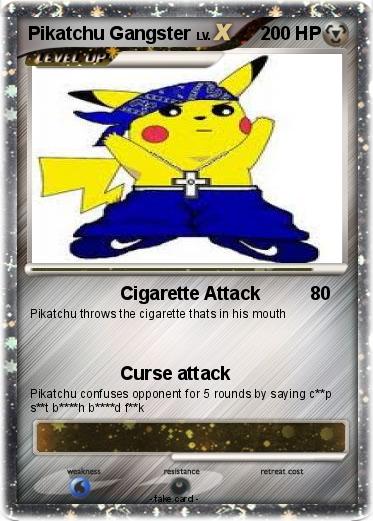 Pokemon Pikatchu Gangster