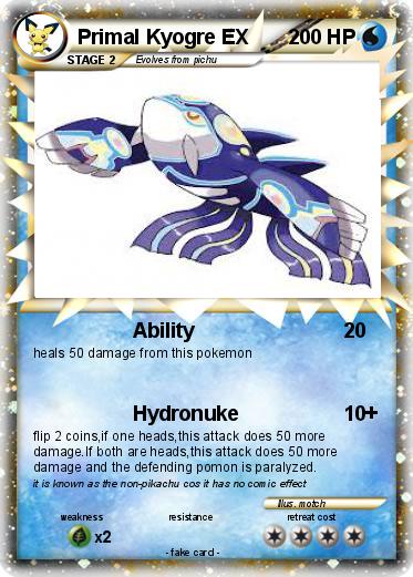 Pokemon Primal Kyogre EX
