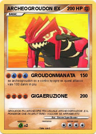 Pokemon ARCHEOGROUDON EX