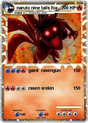 Pokemon naruto nine tails fox