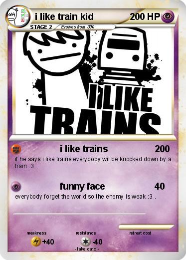 Pokemon i like train kid