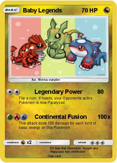 Pokemon Baby Legends