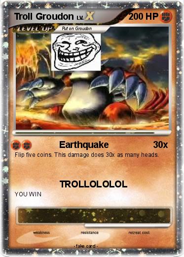 Pokemon Troll Groudon