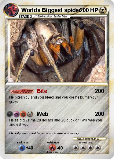 Pokemon Worlds Biggest spider