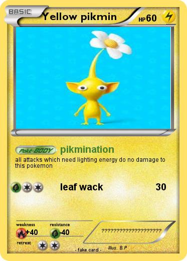 Pokemon Yellow pikmin