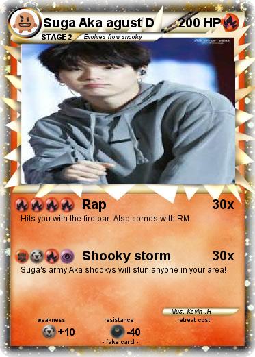 Pokemon Suga Aka agust D