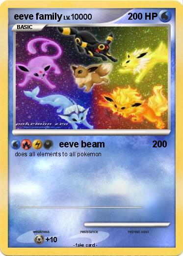 Pokemon eeve family
