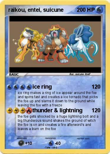 Pokemon raikou, entei, suicune