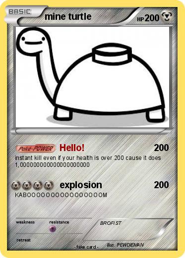 Pokemon mine turtle