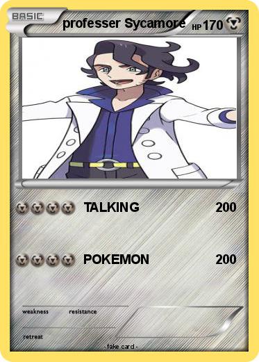 Pokemon professer Sycamore