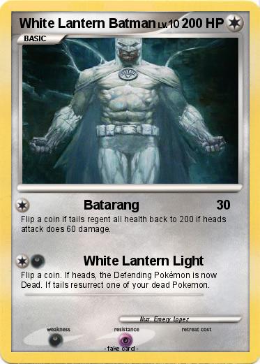 Pokemon White Lantern Batman