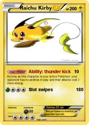 Pokemon Raichu Kirby