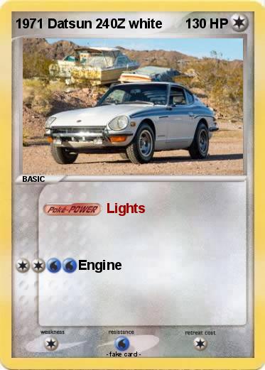 Pokemon 1971 Datsun 240Z white